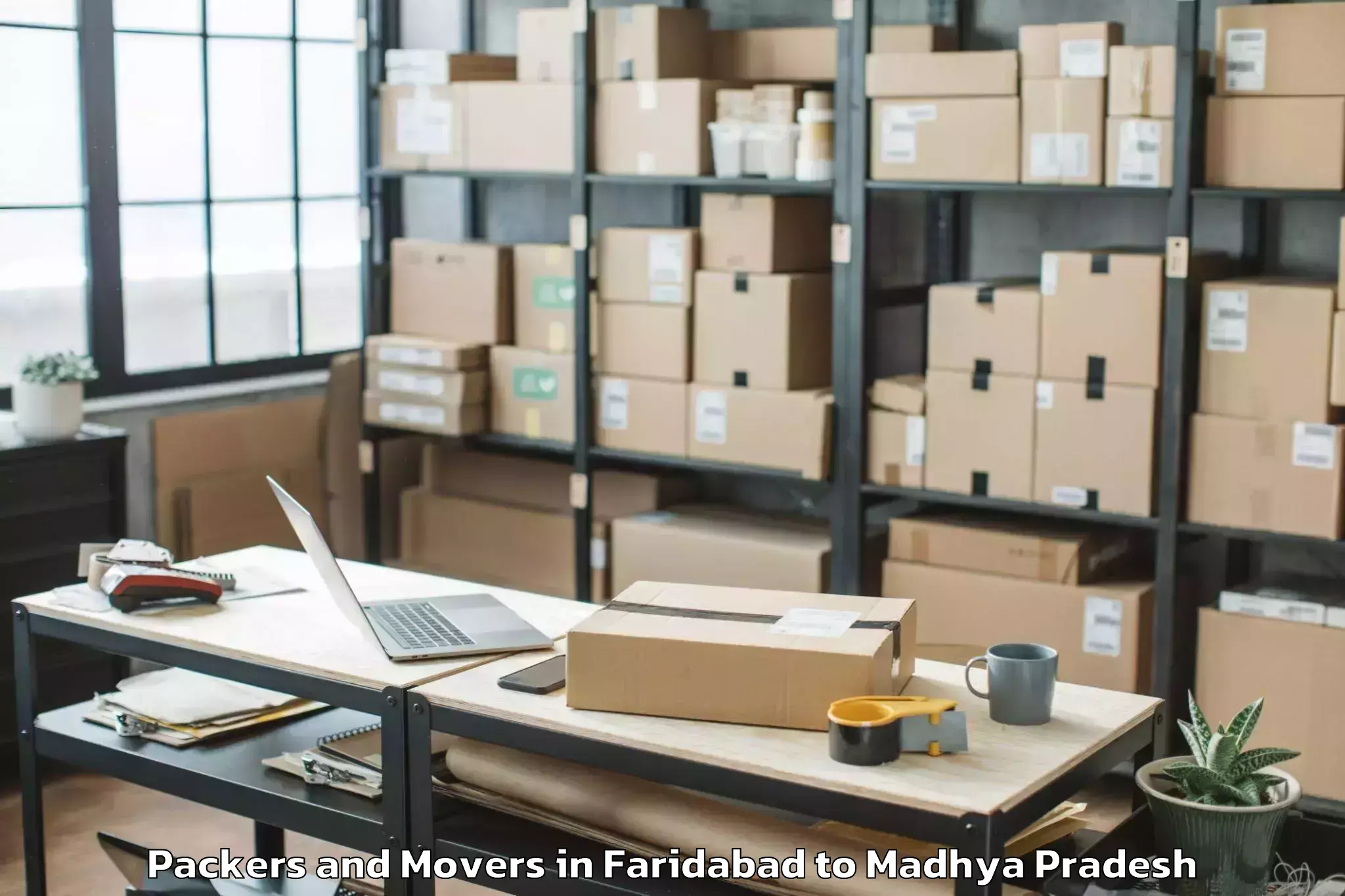 Faridabad to Alot Packers And Movers Booking